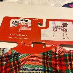 Family Sleep Pet Pajamas‎ Plaid Red Small NWT